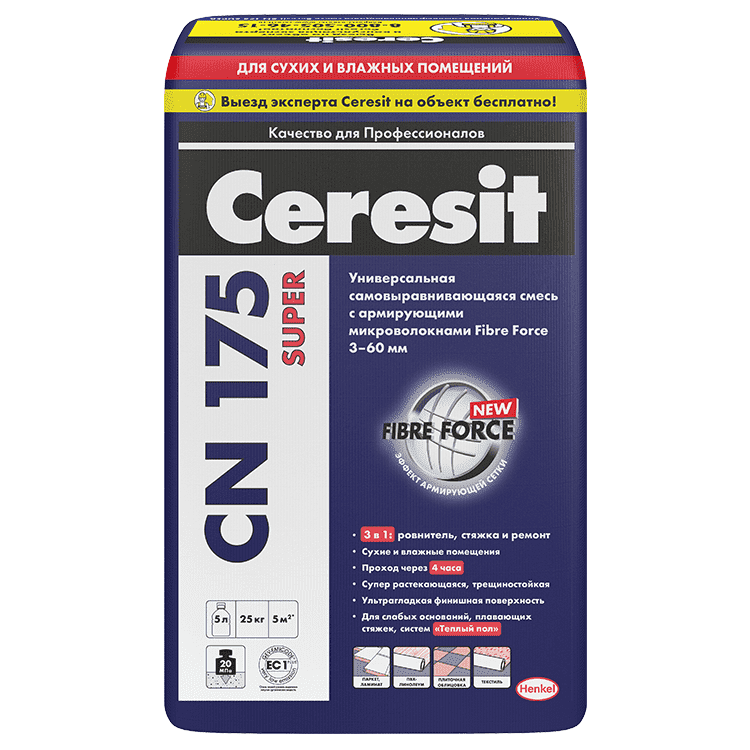 Наливной пол Церезит СН 175 (Ceresit СN 175) 25кг